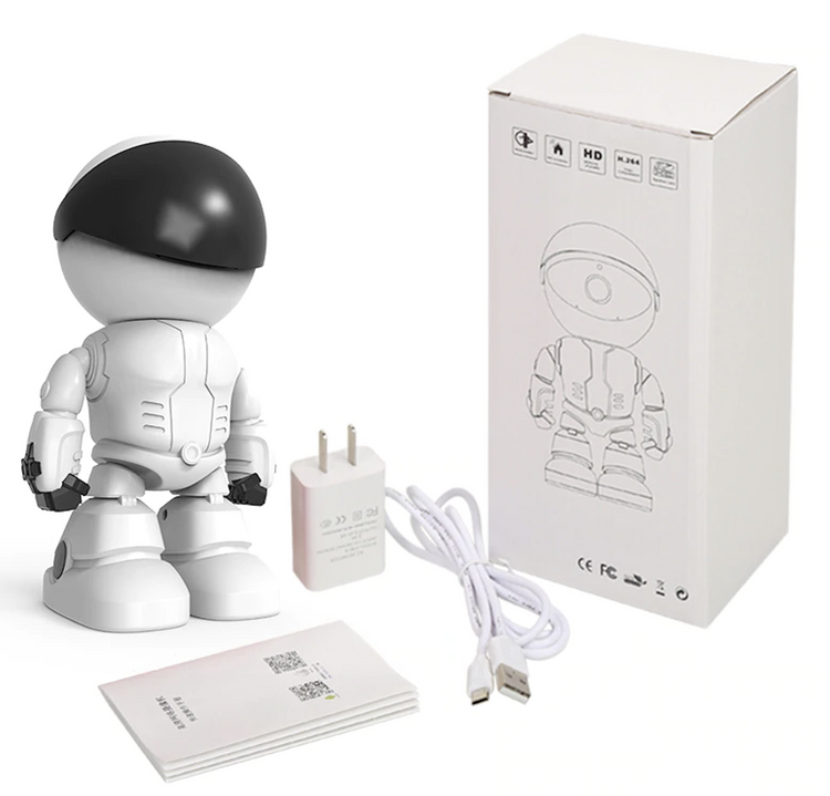 355ยฐ Robot Security WiFi Camera - WHITE_0