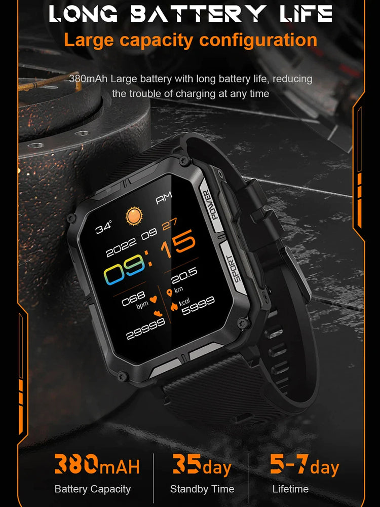 LEMFO C20Pro Smart Watch Men Sport Smartwatch - Black_2