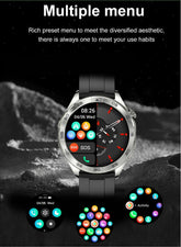 EX105 Smart Watch encoder wireless charging payment function - Silver_4